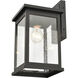 Bowton 1 Light 13 inch Powder Coated Black Outdoor Wall Sconce
